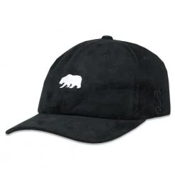 Grassroots California Polar Bear Black Suede Dad Hat