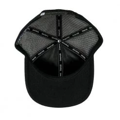 Grassroots California Golfroots Script Black Mesh Snapback Hat