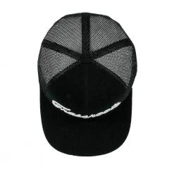 Grassroots California Golfroots Script Black Mesh Snapback Hat