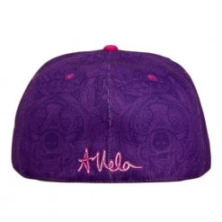 Grassroots California Amanda Vela Bear Purple Fitted Hat Hats