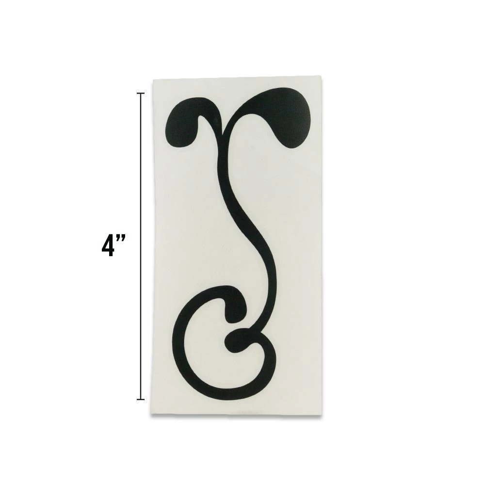 Grassroots California Accessories G Sprout 4" Black Kiss Cut Sticker 4 Grassroots California Accessories G Sprout 4" Black Kiss Cut Sticker