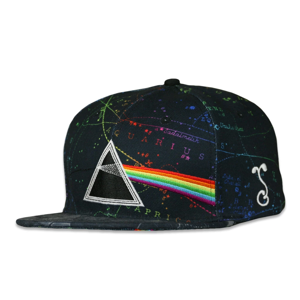 Grassroots California Pink Floyd Dark Side Of The Moon Black Snapback Hat New 3 Grassroots California Pink Floyd Dark Side Of The Moon Black Snapback Hat New