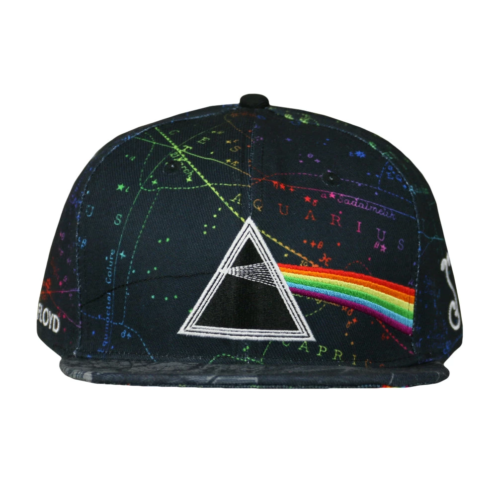 Grassroots California Pink Floyd Dark Side Of The Moon Black Snapback Hat New 12 Grassroots California Pink Floyd Dark Side Of The Moon Black Snapback Hat New