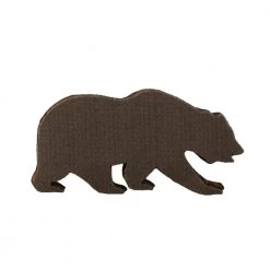 Grassroots California Brown Chenille Removable Bear Patch Accessories