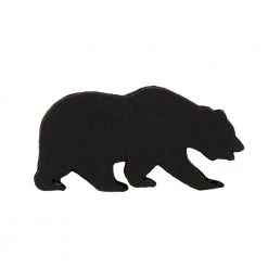 Grassroots California Black Chenille Removable Bear Patch Accessories