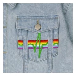Grassroots California Pink Floyd Dark Side Of The Moon Blue Jean Jacket Women 8 Grassroots California Pink Floyd Dark Side Of The Moon Blue Jean Jacket Women