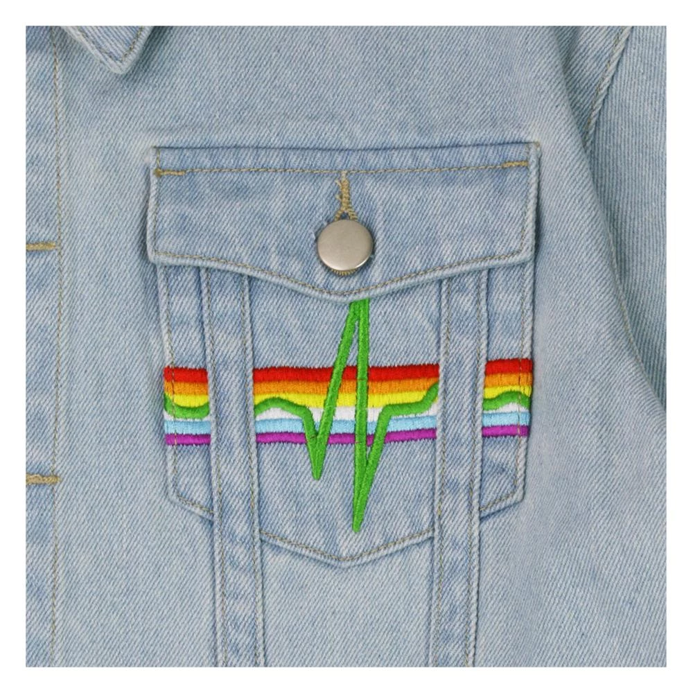 Grassroots California Pink Floyd Dark Side Of The Moon Blue Jean Jacket Women 5 Grassroots California Pink Floyd Dark Side Of The Moon Blue Jean Jacket Women