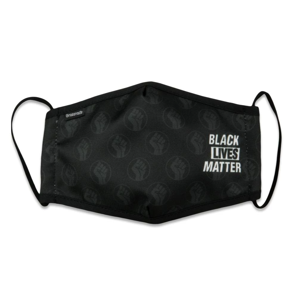 Grassroots California Black Lives Matter Pattern Facemask Accessories 3 Grassroots California Black Lives Matter Pattern Facemask Accessories