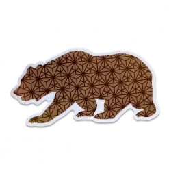 Grassroots California Sacred Triangles Brown Bear Sticker