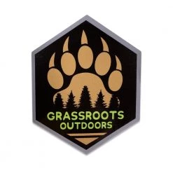 Grassroots California Outdoors Paw Sticker