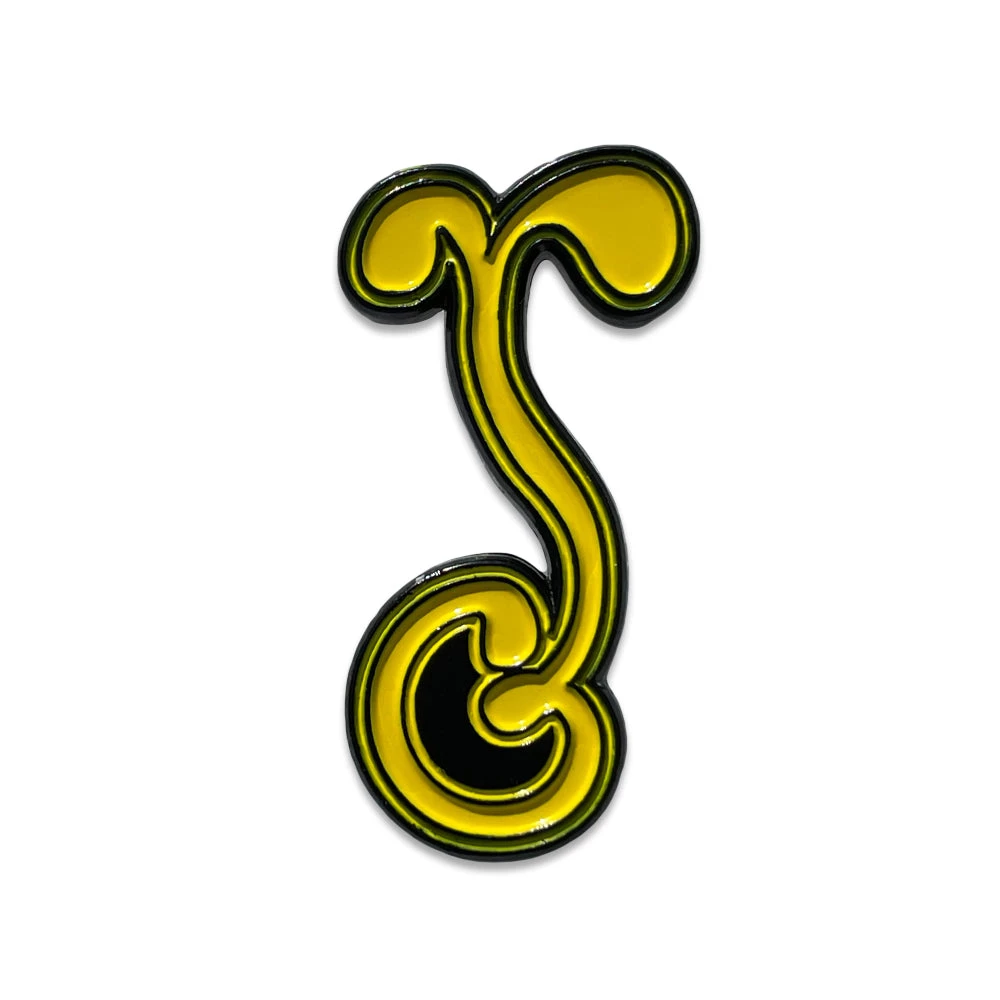 Grassroots California Yellow G Sprout Pin 3 Grassroots California Yellow G Sprout Pin