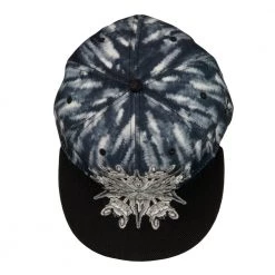 Grassroots California Jerry Garcia Watercolor Mandala Grayscale Fitted Hat Hats