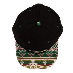 Grassroots California Removable Bear Evergreen Black Fitted Hat Hats