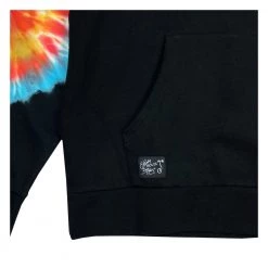 Grassroots California Stanley Mouse Spirit Traveler Tie Dye Black Pullover Hoodie New