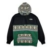 Grassroots California Men Removable Bear Evergreen Green Tall Pullover Hoodie