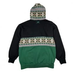 Grassroots California Men Removable Bear Evergreen Green Tall Pullover Hoodie