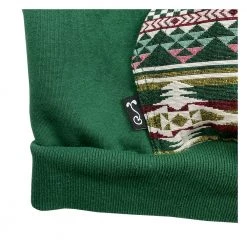 Grassroots California Men Removable Bear Evergreen Green Tall Pullover Hoodie