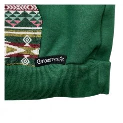 Grassroots California Men Removable Bear Evergreen Green Tall Pullover Hoodie
