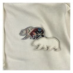 Grassroots California Removable Bear Sandstorm Cream Tall Pullover Hoodie Men