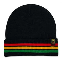 Grassroots California Bombearclat Rasta Stripe Cuff Beanie