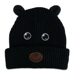 Grassroots California Black Bear Head Kids Beanie Hats