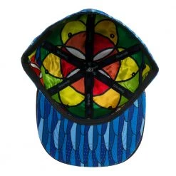 Grassroots California New Blue Gold Macaw Feathers Fitted Hat