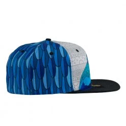Grassroots California New Blue Gold Macaw Feathers Fitted Hat