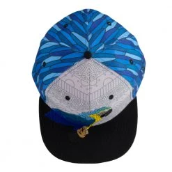 Grassroots California New Blue Gold Macaw Feathers Fitted Hat