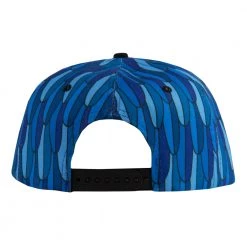 Grassroots California Blue Gold Macaw Feathers Snapback Hat New