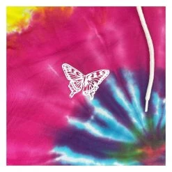 Grassroots California Women Ellie Paisley X Whitney Holbourn Eternal Sunshine Rainbow Dye Crop Hoodie