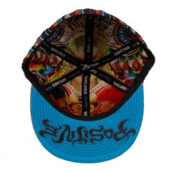 Grassroots California Chris Dyer El Necio Black Pattern Fitted Hat Hats