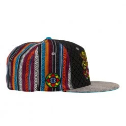 Grassroots California Chris Dyer El Necio Black Pattern Fitted Hat Hats