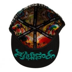 Grassroots California Chris Dyer El Necio Teal Pattern Fitted Hat Hats