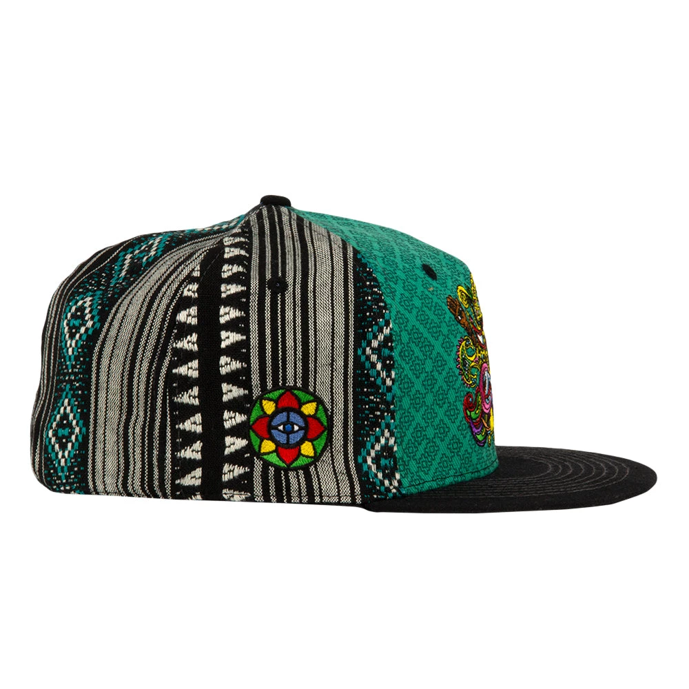 Grassroots California Chris Dyer El Necio Teal Pattern Fitted Hat Hats 6 Grassroots California Chris Dyer El Necio Teal Pattern Fitted Hat Hats