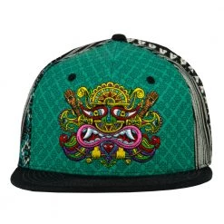 Grassroots California Chris Dyer El Necio Teal Pattern Fitted Hat Hats 13 Grassroots California Chris Dyer El Necio Teal Pattern Fitted Hat Hats