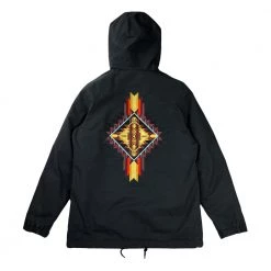 Grassroots California Desert Lore Black Sherpa Parka Men