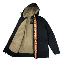 Grassroots California Desert Lore Black Sherpa Parka Men 10 Grassroots California Desert Lore Black Sherpa Parka Men