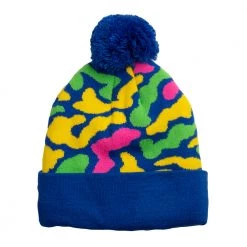 Grassroots California Hats Mountain Division Aspen Blue Pom Beanie