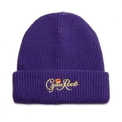 Grassroots California Hats Royal Roots Purple Cuff Beanie