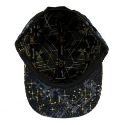 Grassroots California New Celestial Serpent Black 5 Panel Zipperback Hat