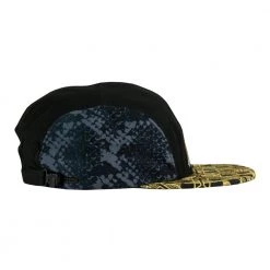 Grassroots California New Celestial Serpent Black 5 Panel Zipperback Hat