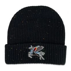 Grassroots California Stanley Mouse Spirit Traveler Black Speckle Kids Cuff Beanie