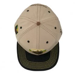 Grassroots California Bombearclat Gold Badge Tan Snapback Hat