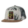 Grassroots California Bombearclat Marble Dye Black Snapback Hat Hats