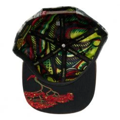 Grassroots California Bombearclat Marble Dye Black Snapback Hat Hats