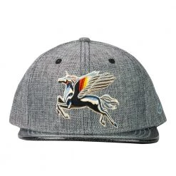 Grassroots California Stanley Mouse Spirit Traveler Gray Glitter Kids Snapback Hat