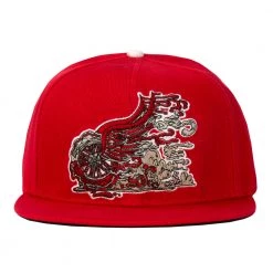Grassroots California Vincent Gordon Dejoint Red Fitted Hat Hats