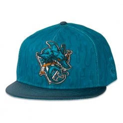 Grassroots California Hats Vincent Gordon Chron Jose Teal Fitted Hat