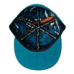 Grassroots California Hats Vincent Gordon Chron Jose Teal Fitted Hat