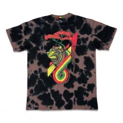 Grassroots California Bombearclat Marble Dye Black T Shirt Men